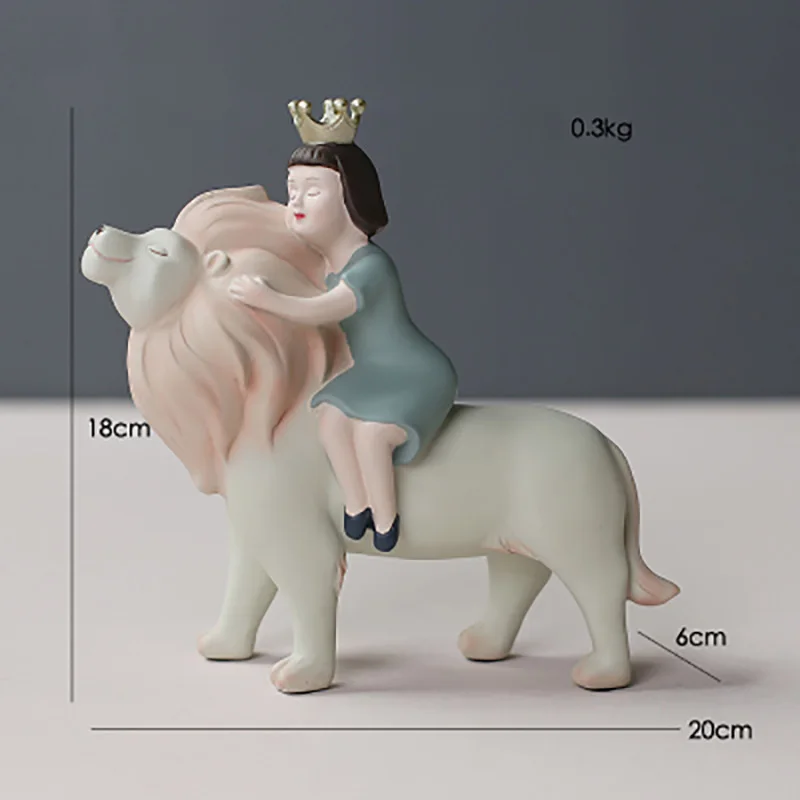 

Nordic Creative Light Luxury Cute Girl Statue Resin Decoration Home Decoration Living Room Room Layout Table Decoration Gift