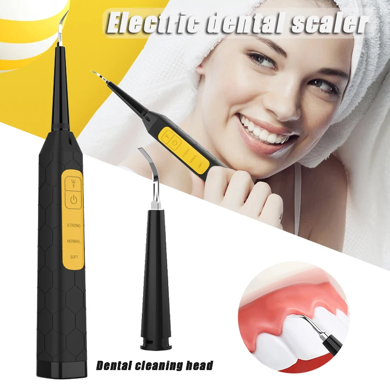 

Tooth Calculus Remover Electric Sonic Tooth Stains Tartar Tool Adjustable Modes USB Charging for Teeth EY669