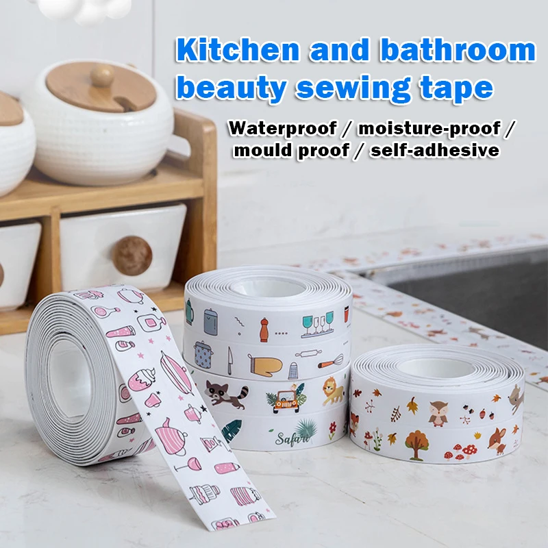 

Multi Purpose Sealant Tape Self Adhesive Corner Waterproof Stick Strip for Kitchen Crack Repair Tape 3.8cmx3.2m RERI889