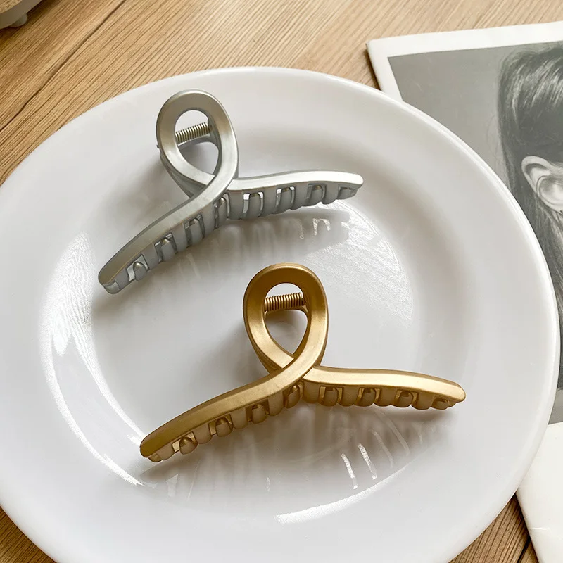 

2020 Women Girls Geometric Hair Claw Clamps Hair Crab Square Shape Hair Clip Claws Solid Color Accessories Hairpin