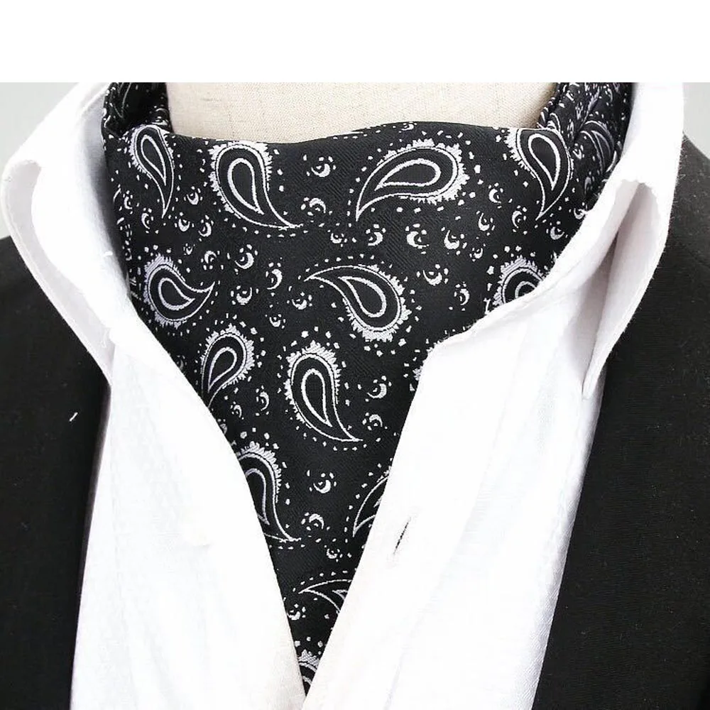 Men Paisley Floral Cravat Tie Scarves Ascot Wedding Business Neckwear Necktie QNTIE0316 | Аксессуары для одежды