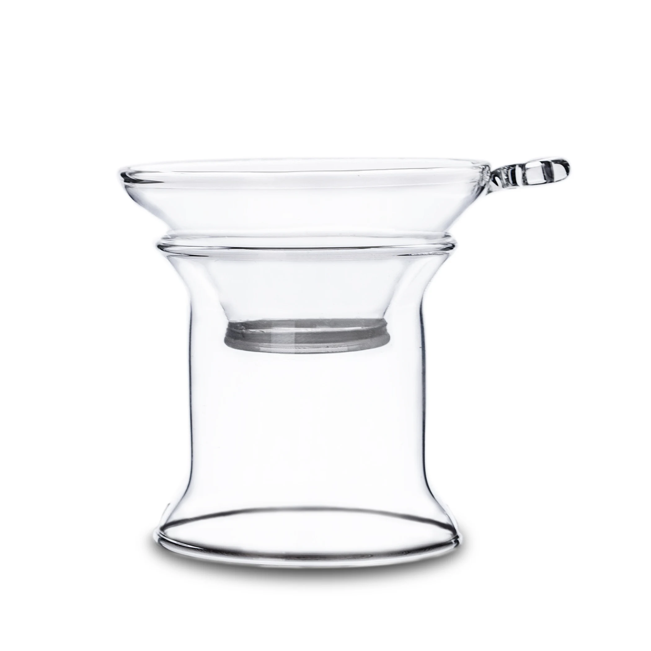 Теплостойкая чайная Воронка из прозрачного стекла/фильтр/ситечко с