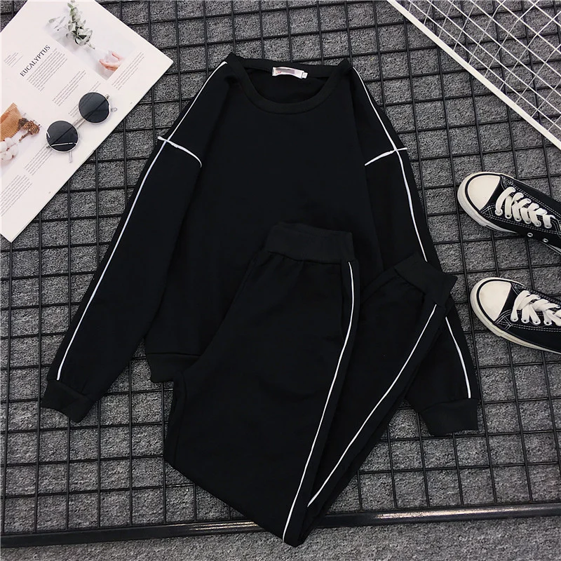 Mooirue/женские спортивные костюмы комплекты из 2 предметов осенне-зимние M-4XL