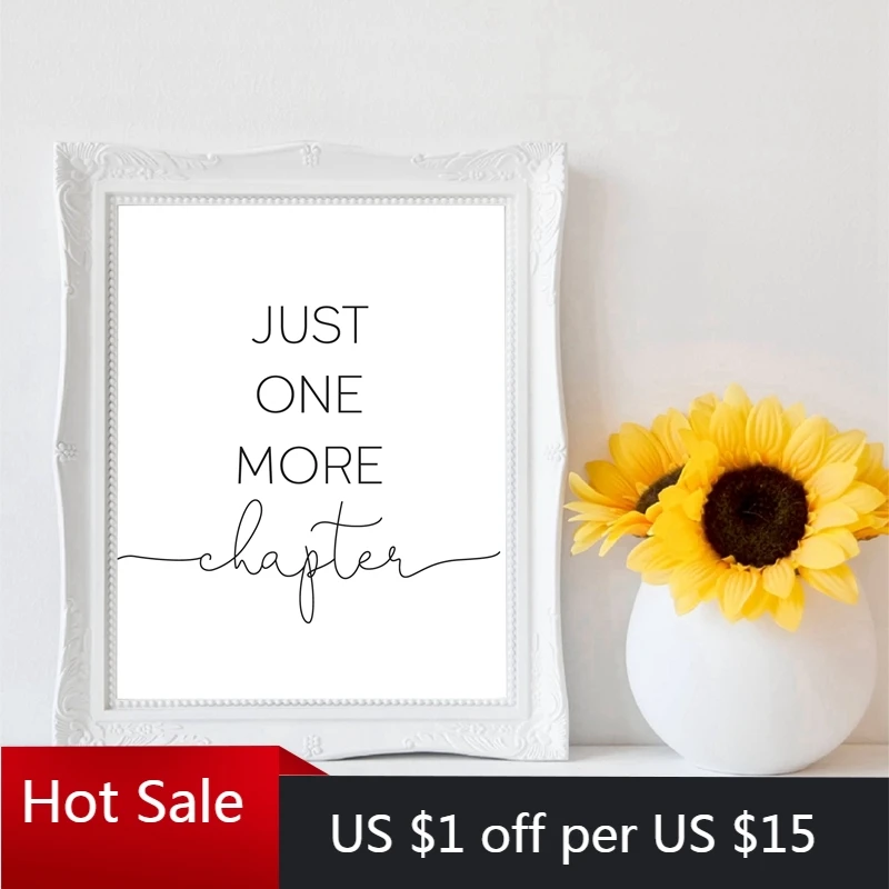 Книга с надписью Just One More подарок для писателей книга влюбленных чтение цитаты