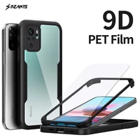 rzants for xiaomi redmi note 10 pro max 10s 4g 5g case 360 full protective casing double shockproof shell no need film cover