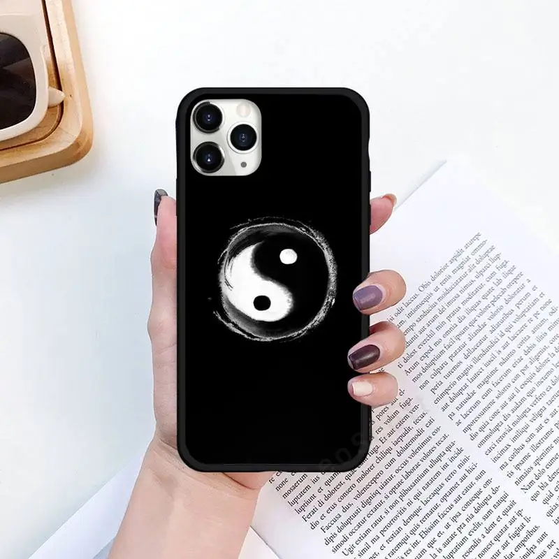 

Chinese style Eight Diagrams Taiji Yin Yang Phone Case for iPhone 11 12 pro XS MAX 8 7 6 6S Plus X 5S SE 2020 XR funda coque