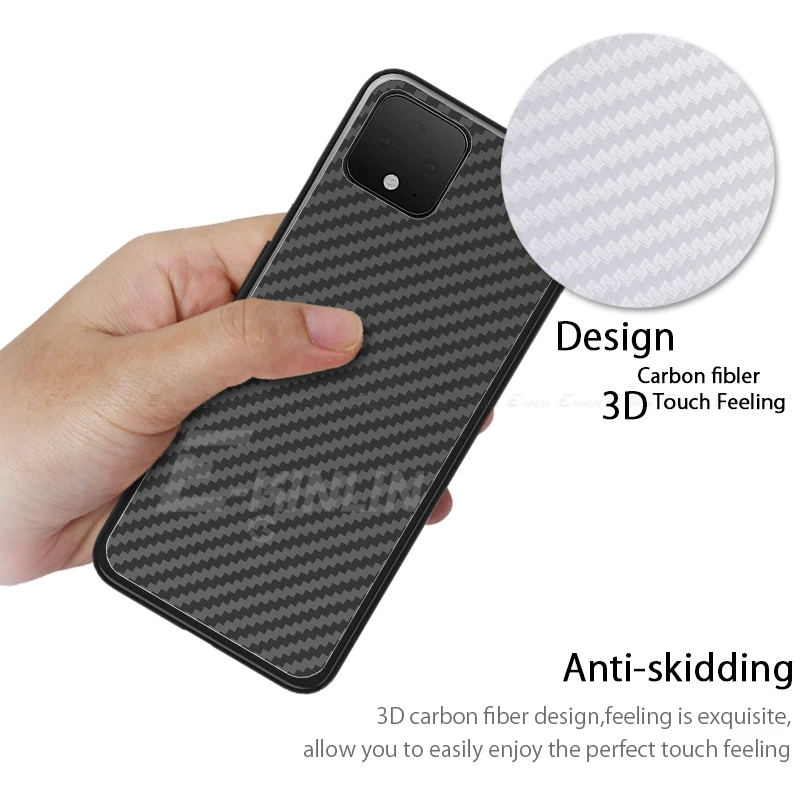 3D углеродное волокно задняя крышка протектор экрана для Google Pixel 3a 2 3 4 XL 3XL 4XL 3aXL Наклейка защитная пленка не закаленное стекло