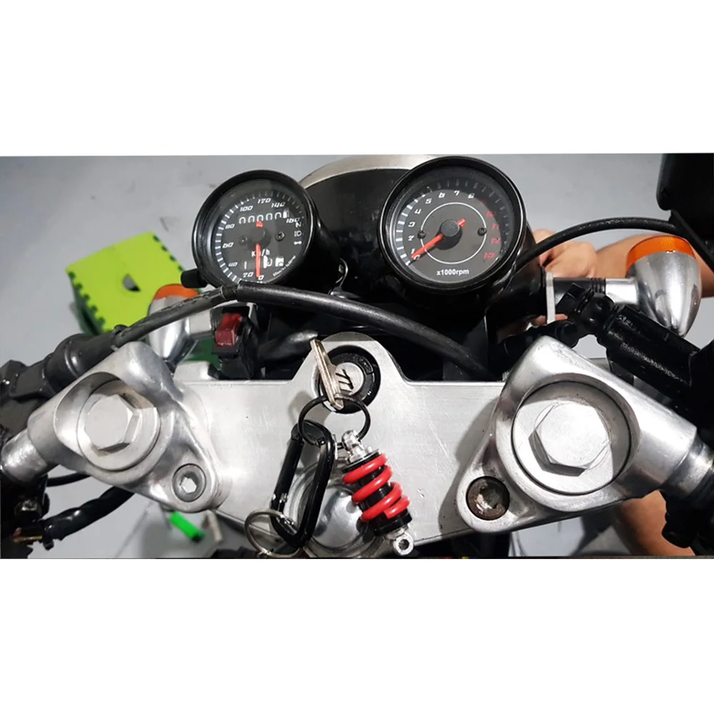 Универсальный двойной мотоциклетный спидометр тахометр с кронштейном