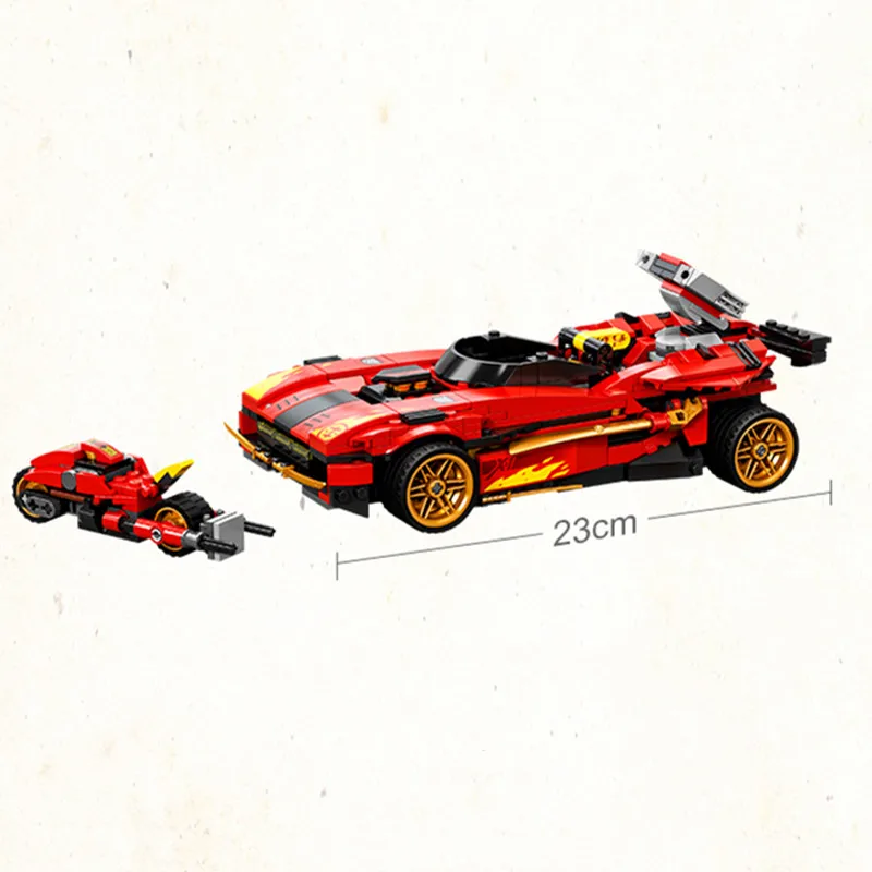 

71737 Plastic Red Cars Building Block Toys for Children Gift