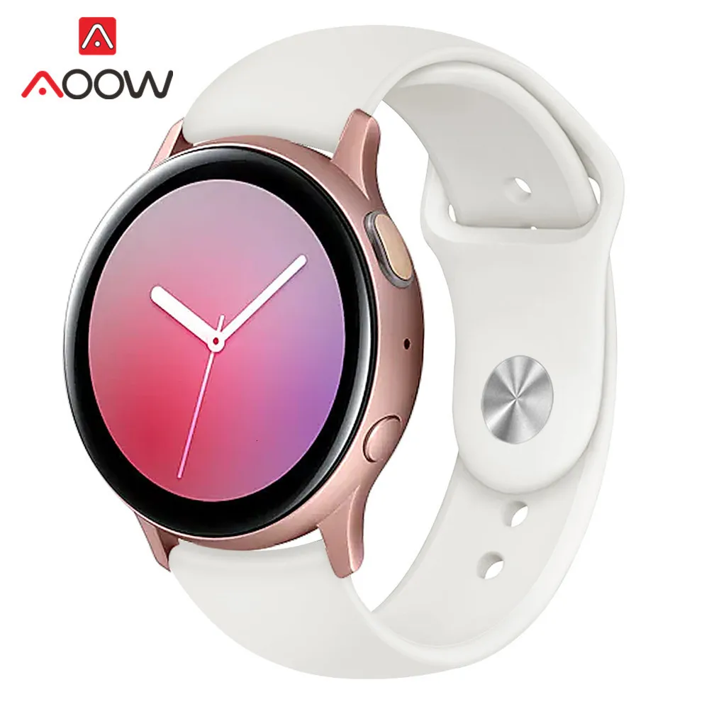 20 мм 22 мм силиконовый ремешок для samsung Galaxy Active 2 40 мм 44 мм gear S2 S3 ремешок для браслета для Galaxy Watch 42 мм 46 мм