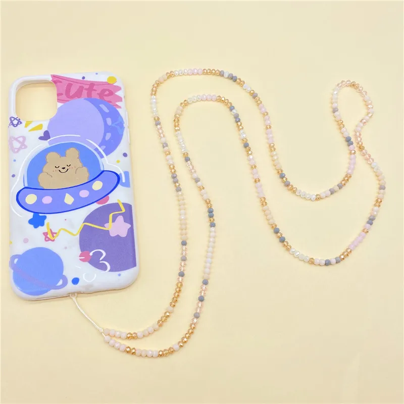 

1pcs Handmade Colorful Star Beads Long Chain Mobile Chain Jewelry Charm Bohemia Necklace For Women Girls Jewelry Accessories