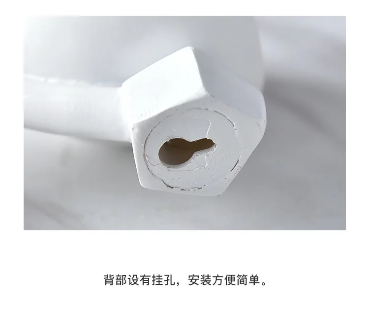 

Flower pot decoration portrait art white flower pot abstract sculpture flower arrangement living room soft decoration decoration