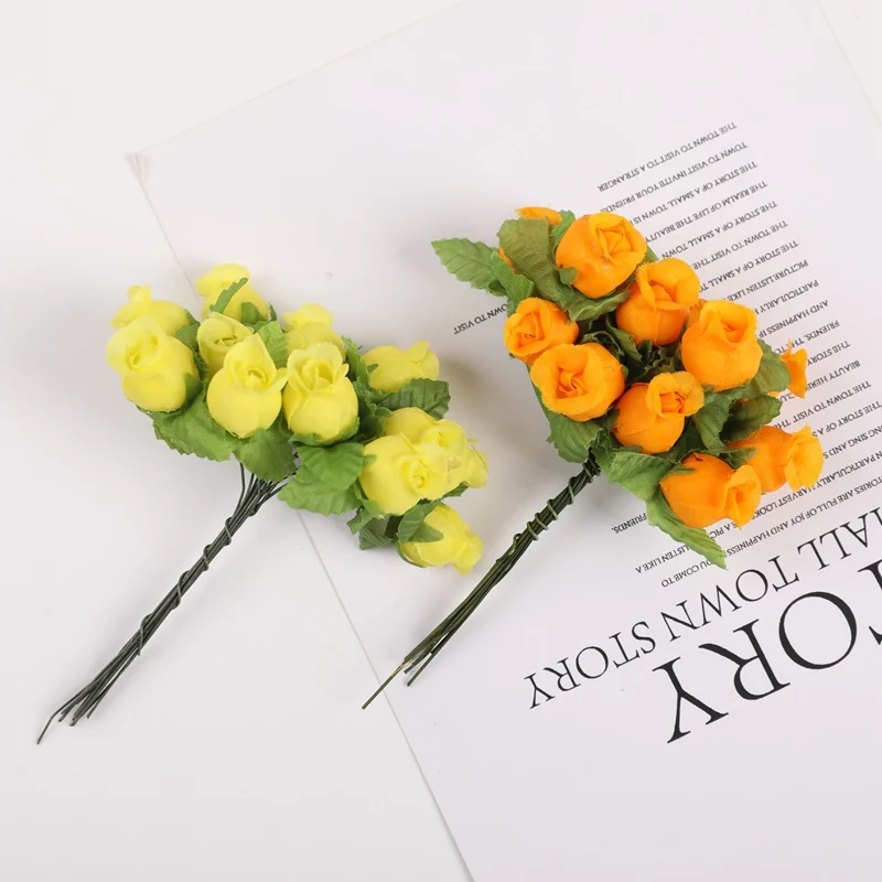 

12 pieces Artificial pomegranate bouquet Wedding decoration Christmas decorations for home Garland Mini decorative small flowers