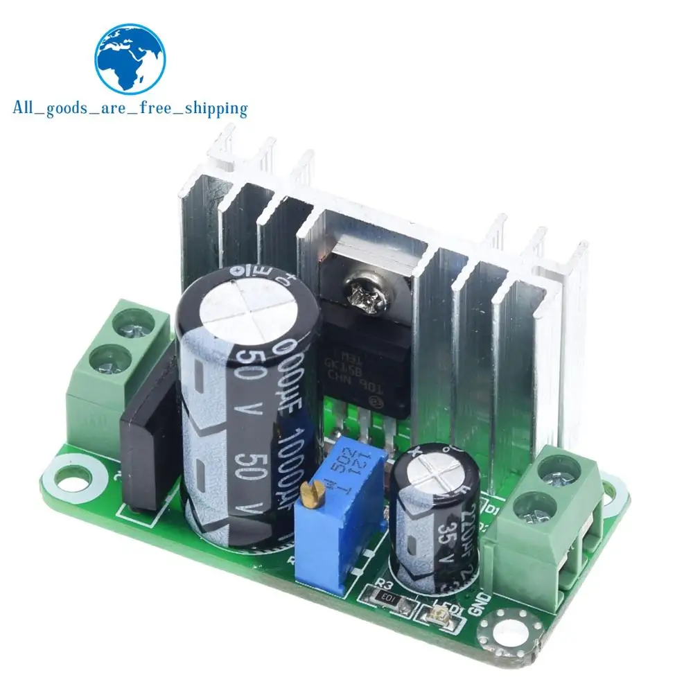 Регулируемый преобразователь LM317T DC понижающий модуль платы линейный регулятор