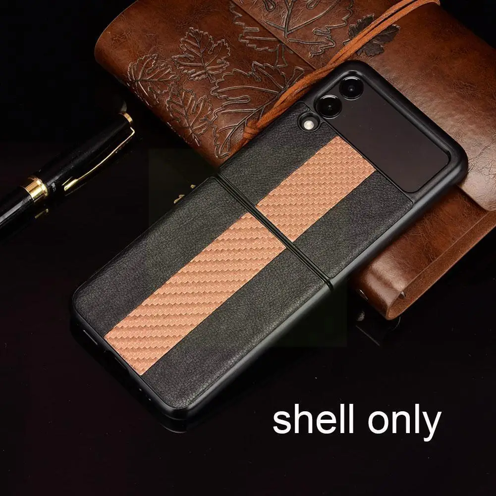 

Stitching Carbon Fiber Pattern Mobile Phone For Z Flip3 5g Mobile Phone Z4k9