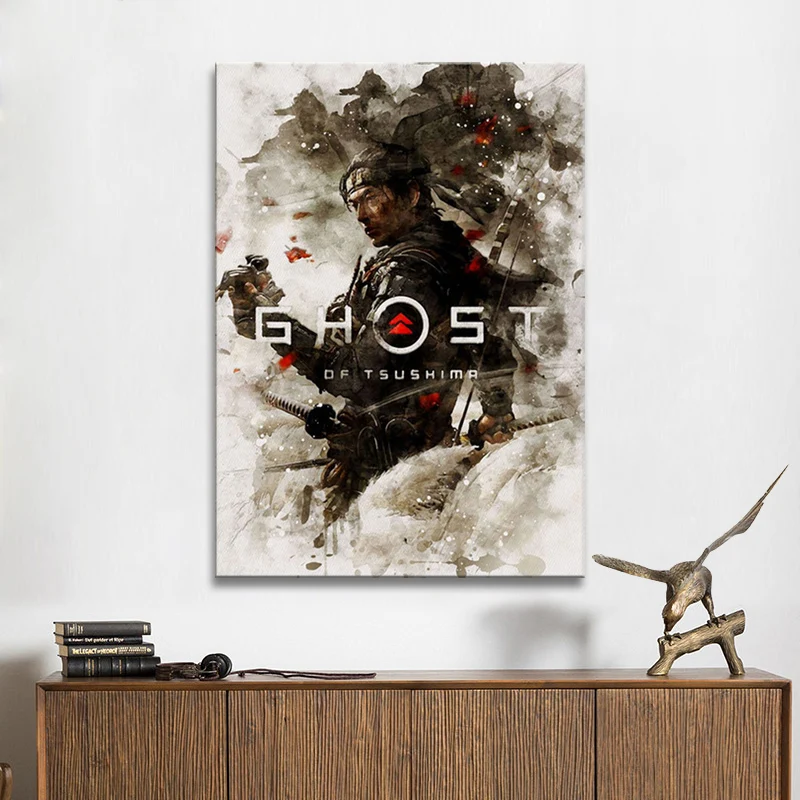 

Ghost of Tsushima Posters And Print Wall Art Canvas Painting Famous Painting Art for Living Room Cuadros Home Decor