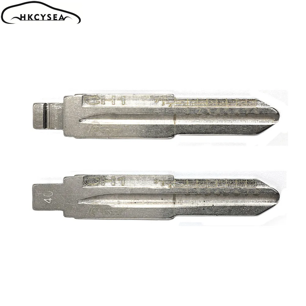 HKCYSEA гравированная линия Пустая шкала Uncut KD Key Blade 40 # CH1 для Chevrolet Captiva/Epica