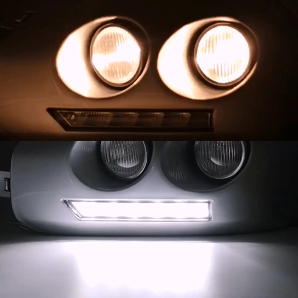 1 пара светодиодный льных светодиодных ДХО дневные ходовые огни для Toyota Fj Cruiser 2007