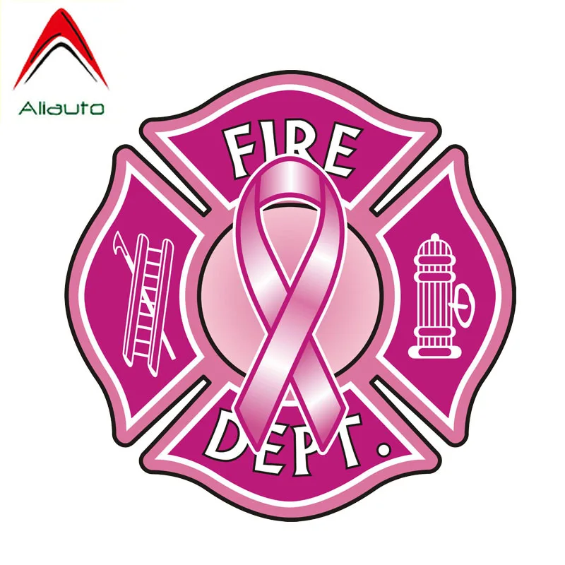 Забавная Автомобильная наклейка Aliauto Fire Dept пожарный ПВХ Наклейка для Toyota Hilux Passat B8