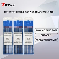 10pcs red composite tungsten electrode tip tungsten needle tig tungsten rod 1 0 1 62 02 43 24 0x150mm