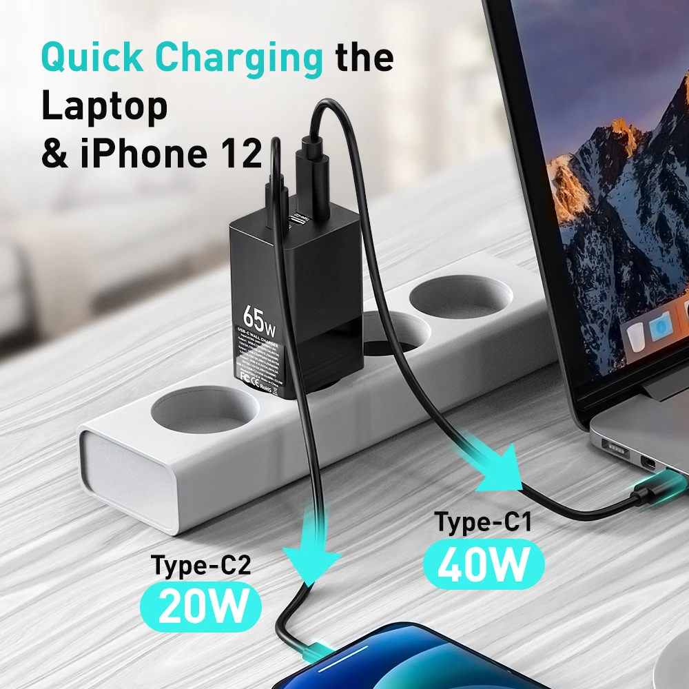 joyroom 65 вт ган зарядное устройств