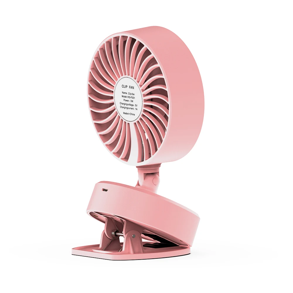 

iHoven Portable USB Table Fan Clip-on Type Rechargeable Cooling Mini Desk Fan 360 Degree Rotation Adjustable Clip-on Fans