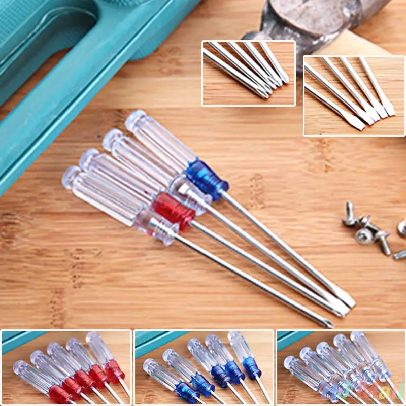 

Cordless Acrylic Handle Cross/Flat Blade Screwdriver Reversible Power Hand Tool