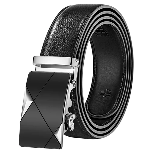 

Men Belt Male Genuine Leather Strap Belts For Men Top Quality Automatic Buckle black Belts Cummerbunds cinturon hombr