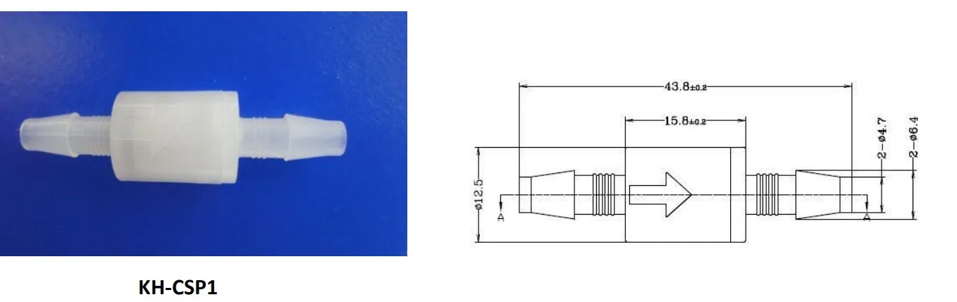 PVDF пластиковый обратный клапан обратные клапаны 3/1" до 3/8" 100 шт DGOzone