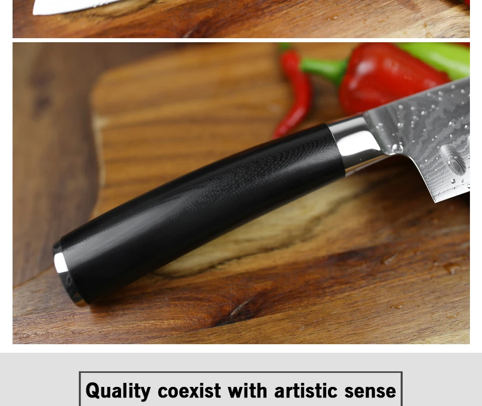 XINZUO " нож Santoku vg10 Дамасские японские кухонные ножи из нержавеющей стали профессиональный нож шеф-повара инструменты для приготовления G10 Ручка