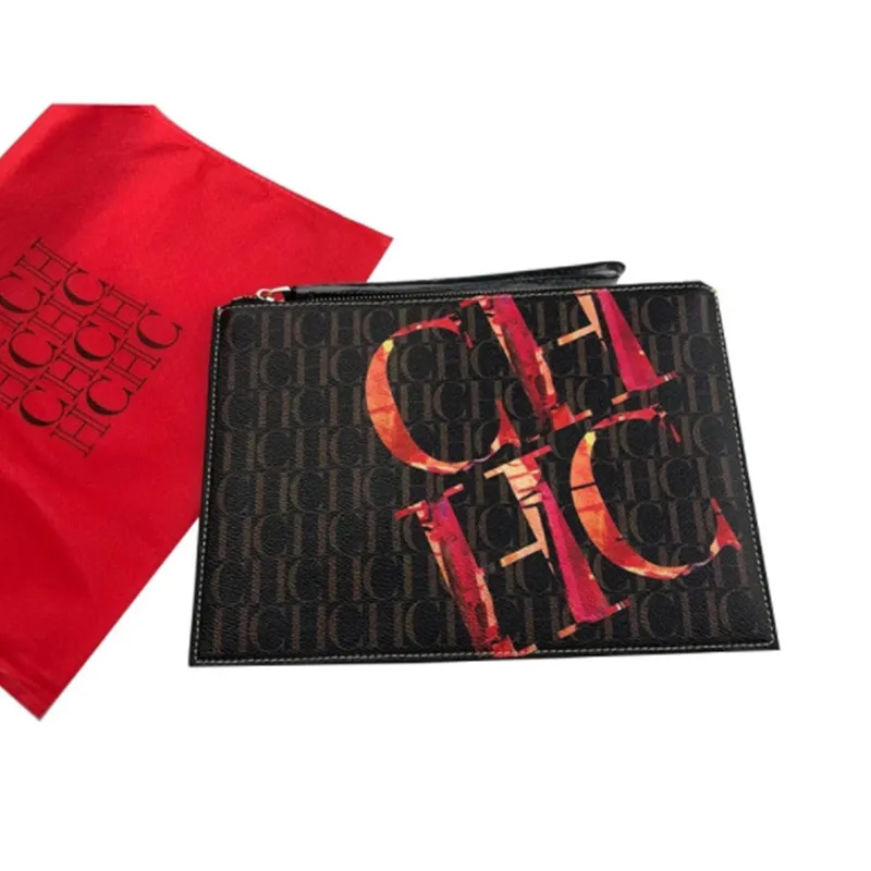 

2021 New Luxury Brand 100% Genuine Leather CH Clutch Unisex High-quality Fabric Printed CH Letter Pattern 26 Kinds of Clutch Gg