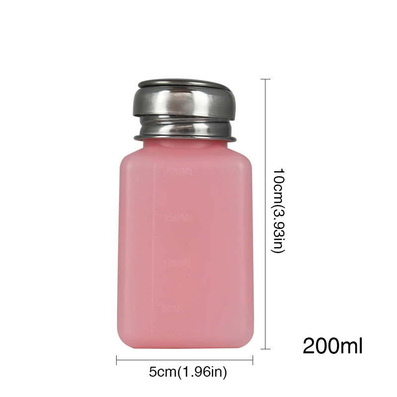 200ml NOQ ацетон чистый лак для ногтей гель для удаления бутылка очиститель УФ-гель для ногтей Пустой дозатор Жидкий УФ гель лак для ногтей - Цвет: 200ml