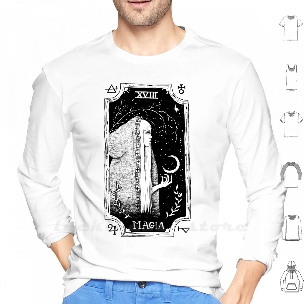 

Худи с длинным рукавом Magic Dark Witch Tarot Moon