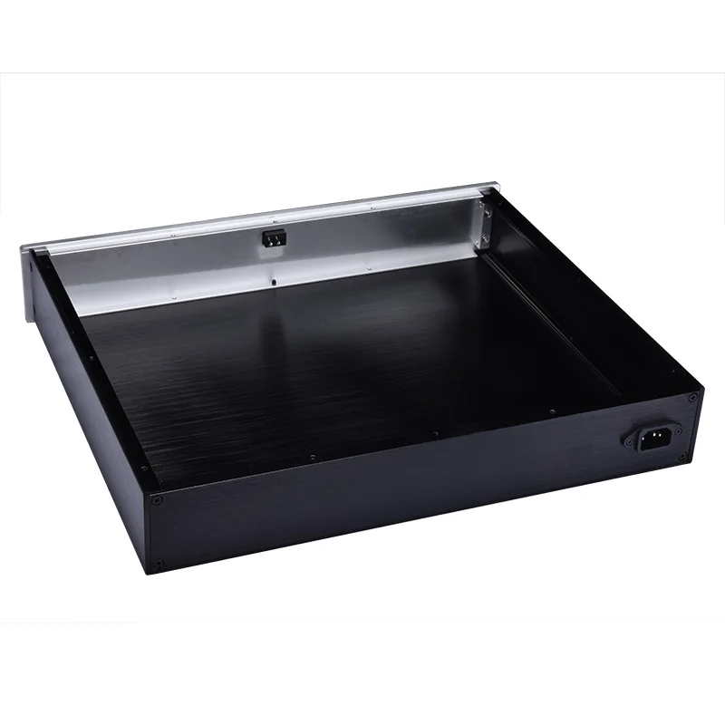 

Vogue 430*70*350mm All Aluminum DAC Amplitier Chassis Box House DIY Enclosure With Feet Power Base Amplitier Case Shell