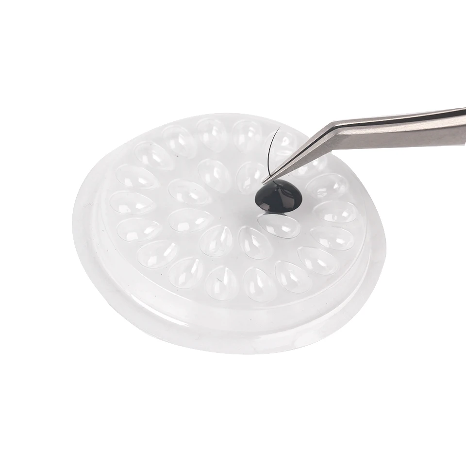 Индивидуальный клей-держатель для наращивания ресниц розовый и прозрачный в