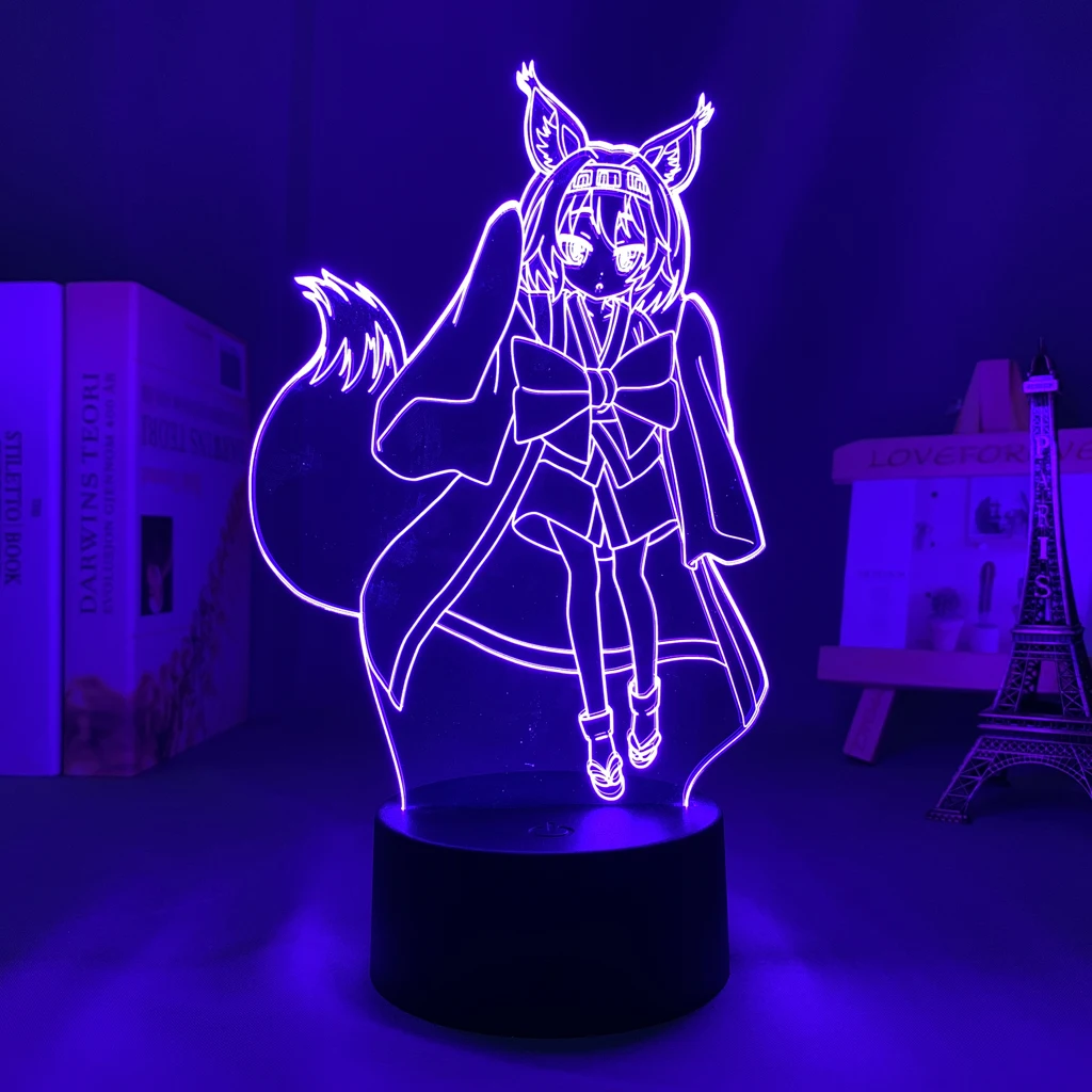 Светодиодный ночник с аниме No Game Life Izuna Hatsuse для спальни декоративный светильник