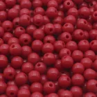 100 шт., 8 мм, красные круглые бусины