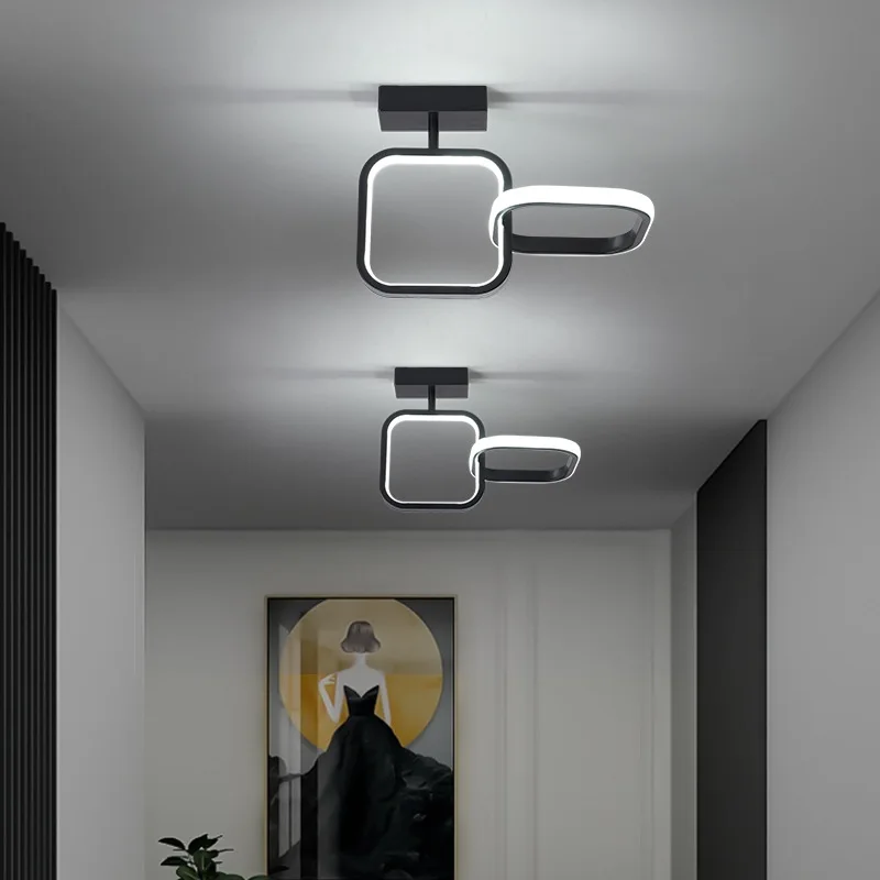 Современный светодиодный светильник с золотым кольцом подвесной AC85 265V