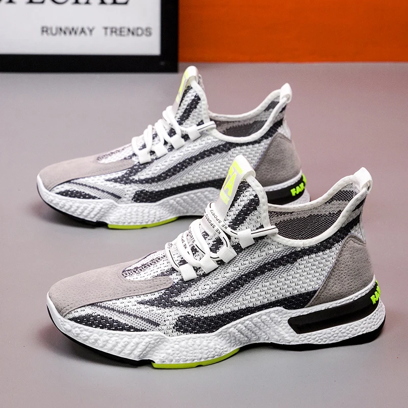 Joker simpleNew style flying woven two-color bottom popcorn old shoes trendy | Обувь
