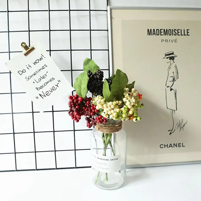 Рождество стебель с ягодами декоративные пластиковые Berry выбор искусственные