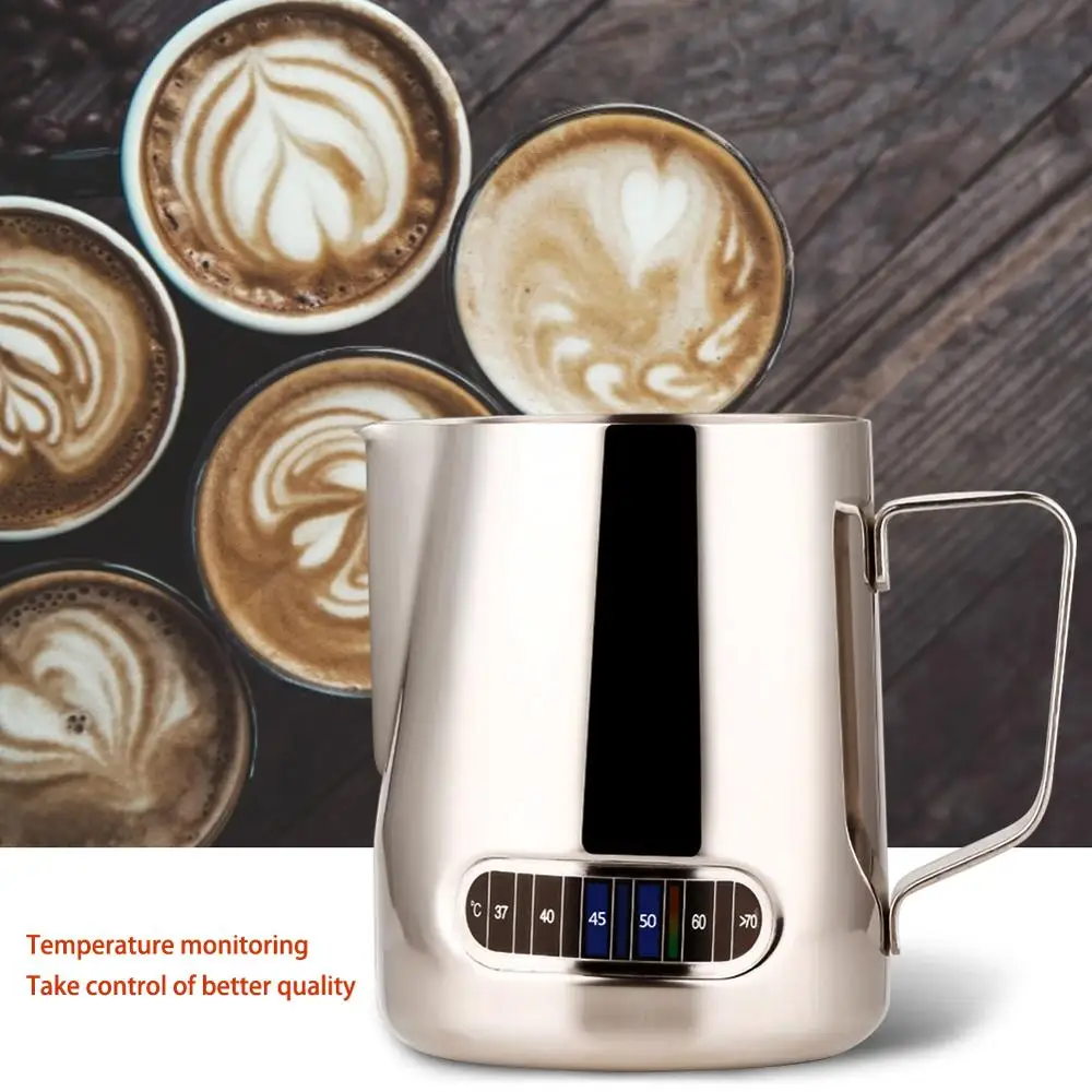 

600ml Milk Jug Kitchen Accessories Stainless Steel Frothing Latte Pitcher Milk Coffee Cup Kitchen Tool Coffee Accessories