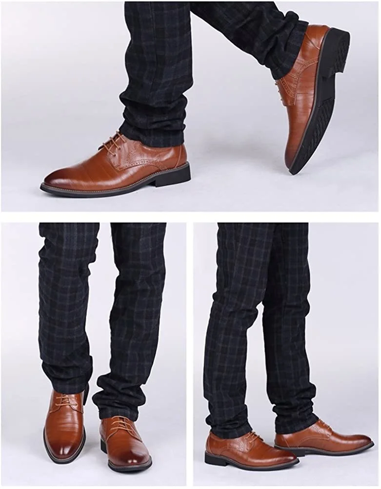 

NXY Mens Formal Dress Oxford Shoes British Style Busines Black Shoes