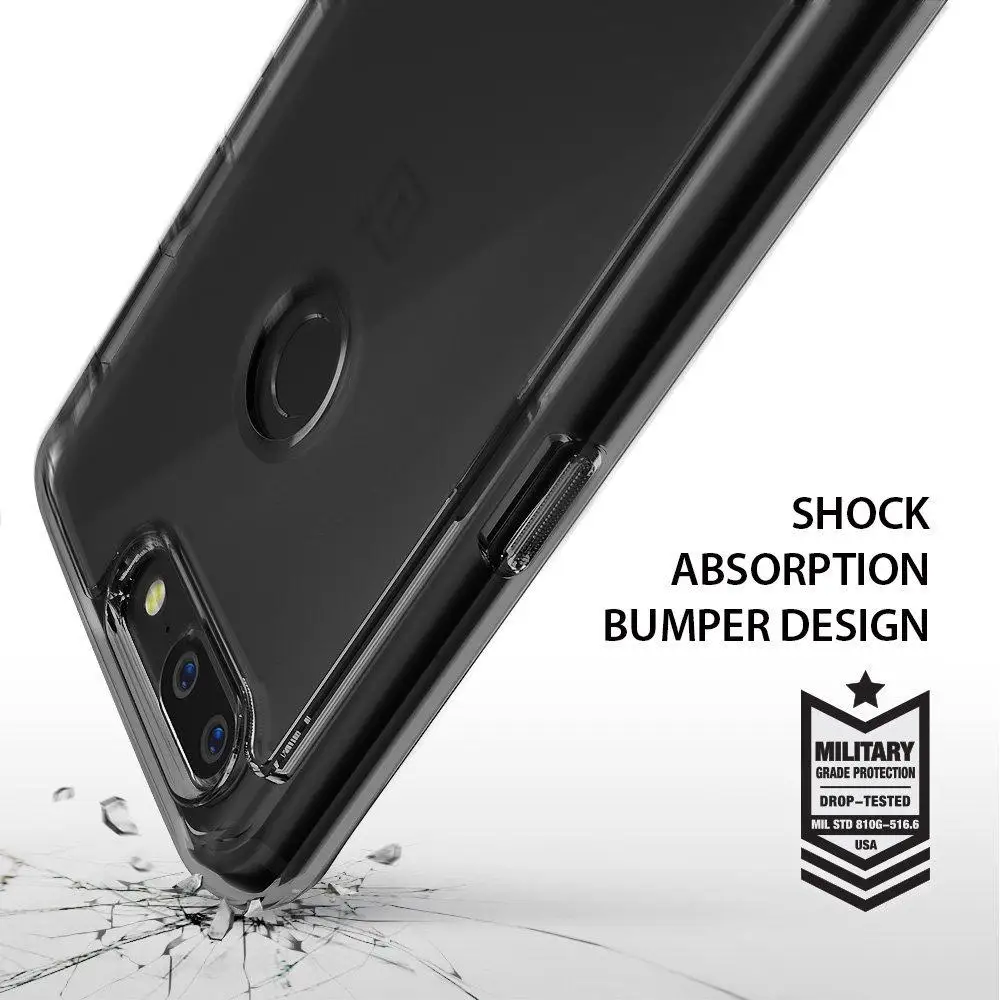 Оригинальный Ringke Fusion чехол для телефона Oneplus 5T Прозрачный задний бампер из