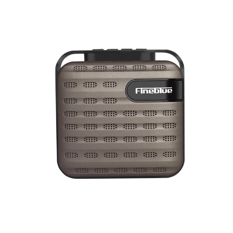 Chocolate no box Fineblue MK-16, регулятор баса, металлический Bluetooth беспроводной динамик hifi портативный Беспроводной приемник Поддержка наушники-вкладыши TWS с устройство Hands Free звонков сабвуфер - Цвет: Chocolate no box