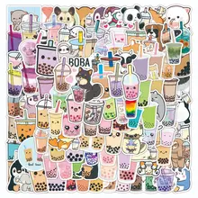 10/30/50/100pcs Cute Cartoon Drink Graffiti Stickers Aesthetic Phone Scrapbook Diary Bike Luggage Waterproof Sticker for Kids