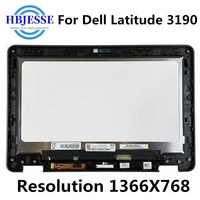 116 Laptop Replacement for Dell Latitude 3190 Touch LCD Screen Digitizer Assembly HD 1366X768