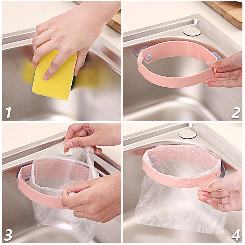 1 шт. подставка для мусорных пакетов на кухонную раковину настенный кронштейн