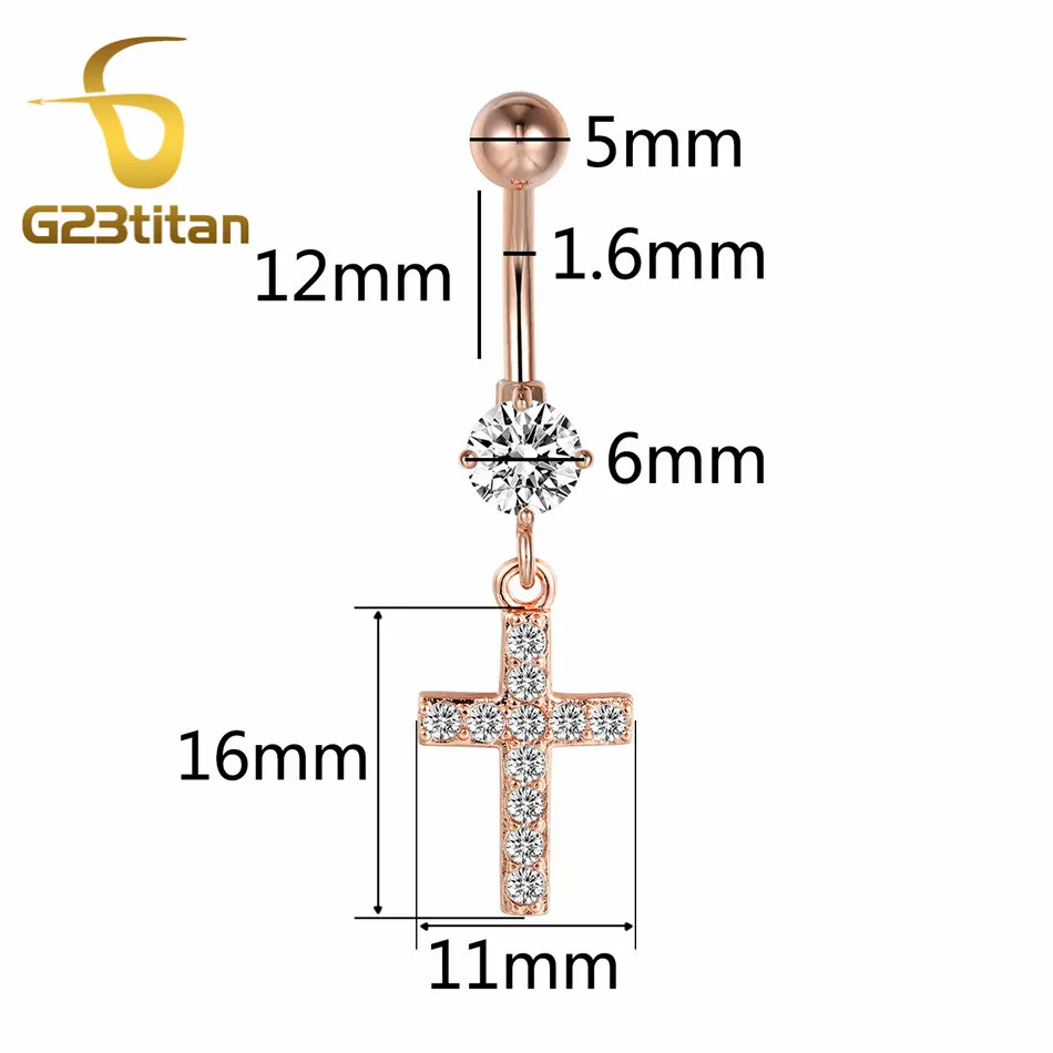 Серьги-гвоздики из хирургической стали с фианитом 16 г | Украшения и аксессуары