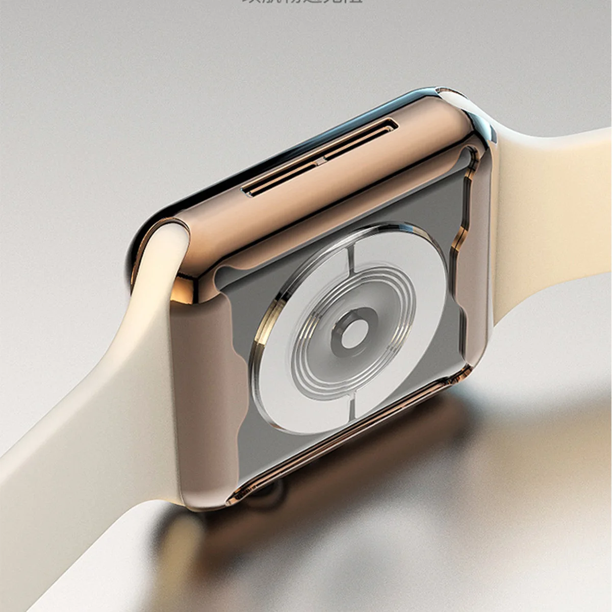 Для Apple Watch Series 4 3 2 1 40 мм 44 чехол из мягкого ТПУ с покрытием прозрачная защитная