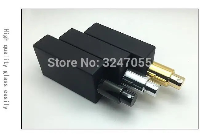 50 мл матовый черный пустой стеклянный флакон духов элегантный портативный